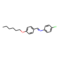 p-n-Hexyloxybenzylideneamino-p'-chlorobenzene