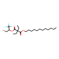 Diethylmalonic acid, 1-bromo-3,3,3-trifluoroprop-2-yl dodecyl ester
