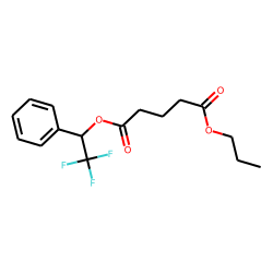 Glutaric acid, 1-phenyl-2,2,2-trifluoroethyl propyl ester