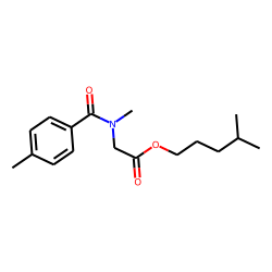 Sarcosine, N-(4-methylbenzoyl)-, isohexyl ester