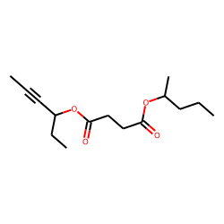Succinic acid, 3-hex-4-ynyl 2-pentyl ester