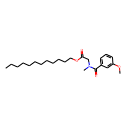Sarcosine, N-(3-methoxybenzoyl)-, dodecyl ester