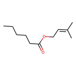 Hexanoic acid, 3-methyl-2-butenyl ester