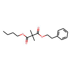 Dimethylmalonic acid, butyl 2-phenethyl ester