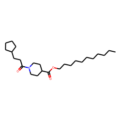 Isonipecotic acid, N-(3-cyclopentylpropionyl)-, undecyl ester