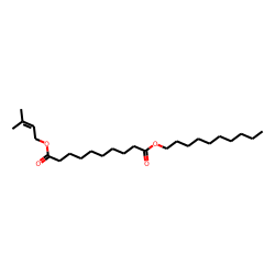 Sebacic acid, decyl 3-methylbut-2-enyl ester