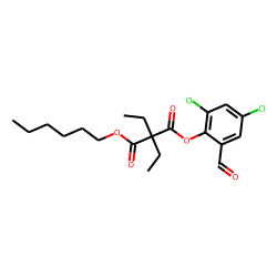 Diethylmalonic acid, 2,4-dichloro-6-formylphenyl hexyl ester
