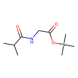 Glycine, N-(2-methyl-1-oxopropyl)-, trimethylsilyl ester
