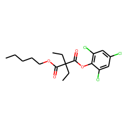 Diethylmalonic acid, pentyl 2,4,6-trichlorophenyl ester