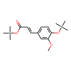Trimethylsilyl 3-methoxy-4-(trimethylsilyloxy)cinnamate