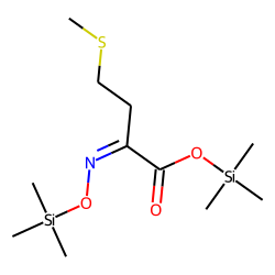 2-Oxobutanoic acid, 4-methylthio, oxime, bis-TMS