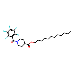 Isonipecotic acid, N-pentafluorobenzoyl-, dodecyl ester