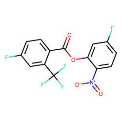4-Fluoro-2-trifluoromethylbenzoic acid, 2-nitro-5-fluorophenyl ester