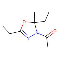 2,5-Diethyl-5-methyl-4-acetyl-1,3,4-oxadiazoline