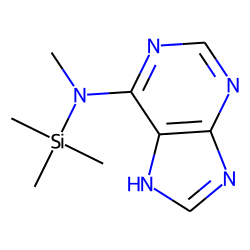 Purine, 6-methylamino, TMS
