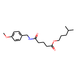 Glutaric acid, monoamide, N-(4-methoxybenzyl)-, isohexyl ester