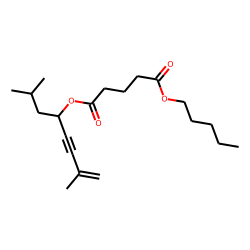 Glutaric acid, 2,7-dimethyloct-5-yn-7-en-4-yl pentyl ester
