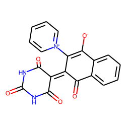 4-Oxo-2-pyridinium-3-(2,4,6-trioxo-1,3-diazacyclohexylidene-5)-1-naphthoxide