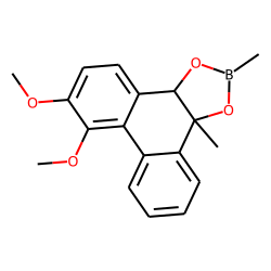 cis-Phenanthrene, 9,10-dihydro-9-methyl-9,10-diol, 3,4-dimethoxy, methylboronate