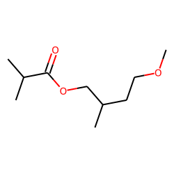 Isobutyric acid, 4-methoxy-2-methylbutyl ester