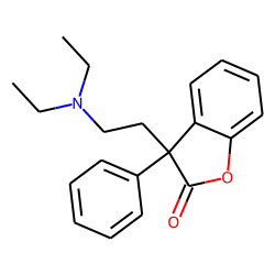 2(3H)-Benzofuranone, 3-(«beta»-diethylaminoethyl)-3-phenyl-