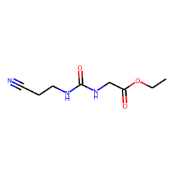 Acetic acid, [3-(2-cyanoethyl)ureido]-, ethyl ester