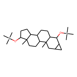 2«alpha»,3«alpha»-cyclopropane-5«alpha»-androstan-4.«alpha»,17«alpha»-diol, bisTMS