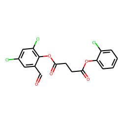 Succinic acid, 2-chlorophenyl 2,4-dichloro-6-formylphenyl ester