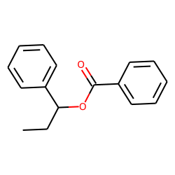 Benzoic acid, 1-phenylpropyl ester