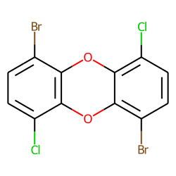 Dibenzodioxin, 1,6-dibromo-, 4,9-dichloro-