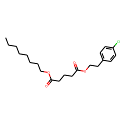 Glutaric acid, 2-(4-chlorophenyl)ethyl octyl ester