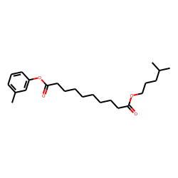Sebacic acid, isohexyl 3-methylphenyl ester
