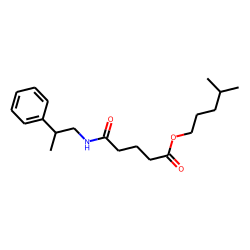 Glutaric acid, monoamide, N-(2-phenylpropyl)-, isohexyl ester