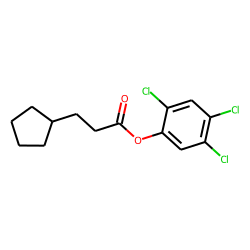 3-Cyclopentylpropionic acid, 2,4,5-trichlorophenyl ester