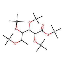 6-Deoxymannonic acid, pentakis-TMS