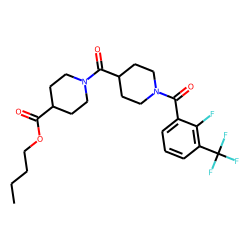 Isonipecotinoylisonipecotic acid, N'-(2-fluoro-3-trifluoromethylbenzoyl)-, butyl ester