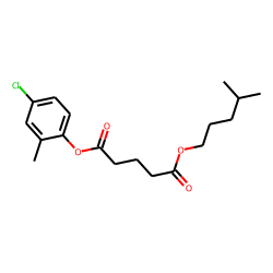 Glutaric acid, isohexyl 2-methyl-4-chlorophenyl ester