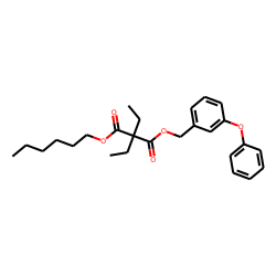Diethylmalonic acid, hexyl 3-phenoxybenzyl ester