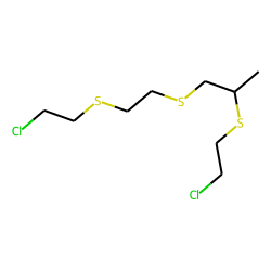 (2-Chloroethylthiopropyl)-(2-chloroethylthioethyl) sulfide