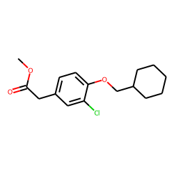(3-Chloro-4-cyclohexylmethoxy-phenyl)-acetic acid, methyl ester