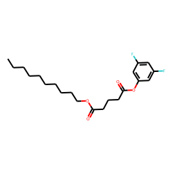 Glutaric acid, decyl 3,5-difluorophenyl ester