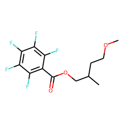 Pentafluorobenzoic acid, 4-methoxy-2-methylbutyl ester