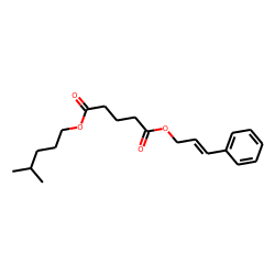 Glutaric acid, isohexyl 3-phenylprop-2-enyl ester