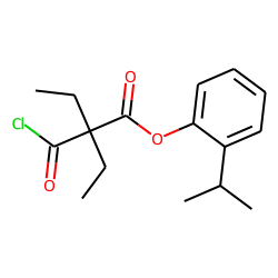 Diethylmalonic acid, monochloride, 2-isopropylphenyl ester