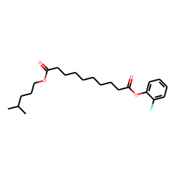 Sebacic acid, 2-fluorophenyl isohexyl ester