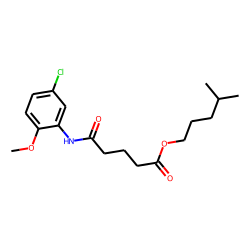 Glutaric acid, monoamide, N-(5-chloro-2-methoxyphenyl)-, isohexyl ester