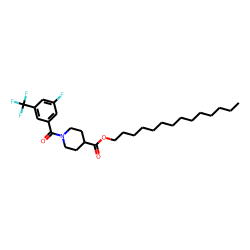 Isonipecotic acid, N-(3-fluoro-5-trifluoromethylbenzoyl)-, tetradecyl ester