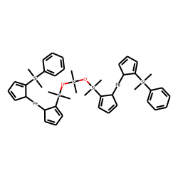 1,5-Bis(1'-phenyldimethylsilyl-1-ferrocenyl)-1,1,3,3,5,5-hexamethyltrisiloxane