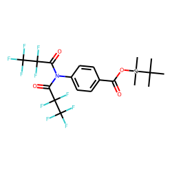 4-Aminobenzoic acid, N,N-bis(pentafluoropropionyl)-, tert.-butyldimethylsilyl ester