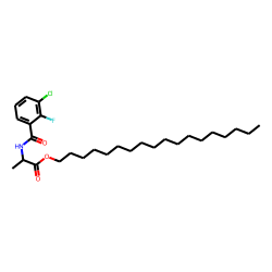 D-Alanine, N-(3-chloro-2-fluorobenzoyl)-, octadecyl ester